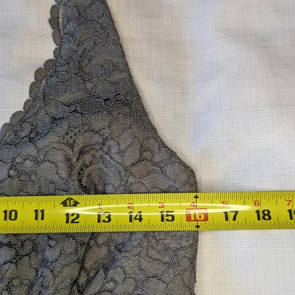 David's Bridal Taupe Lace Sleeveless Dress - Picture 4 of 7